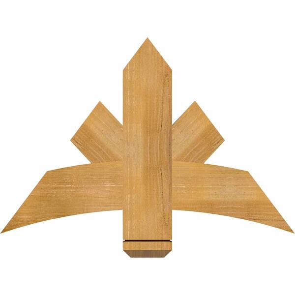 Ekena Millwork Alberta Rough Sawn Timber Gable Bracket, Western Red Cedar, 36"W x 24"H x 2"D x 6"F, 16/12 Pitch GBW036X24X0206ALB00RWR - main
